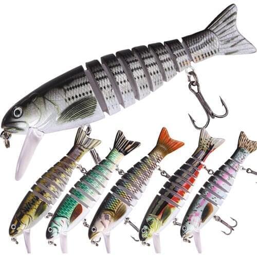 1pc 11cm 17g Swimbait Wobblers Pike Fishing Lures Artificial Multi Jointed Sections Hard Bait Trolling Carp Fishing Tools