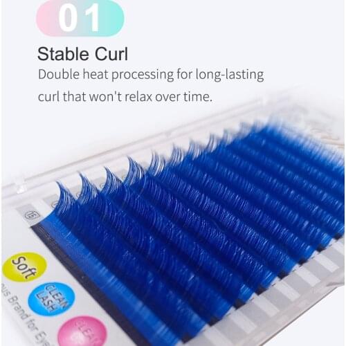 Yelix Color Lashes Mix 1 Real Eyelash Extension Silk Mink Eyelashes Lash Extension Supplies Faux Cils Lash Box Vendors Wholesale