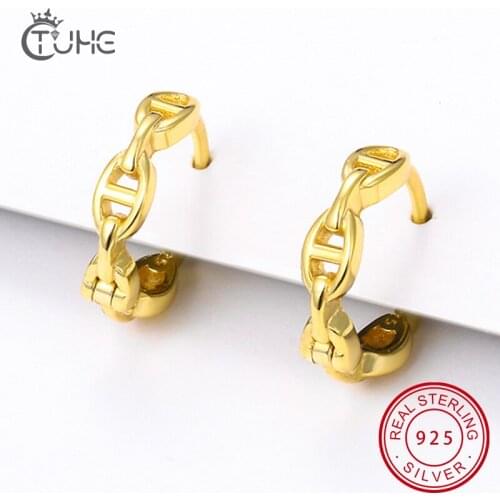 925 Sterling Silver Earrings For Women/Men Small Round Silver Hoop Earrings Tiny Ear Fashion Jewelry Gold Silver Color Wedding