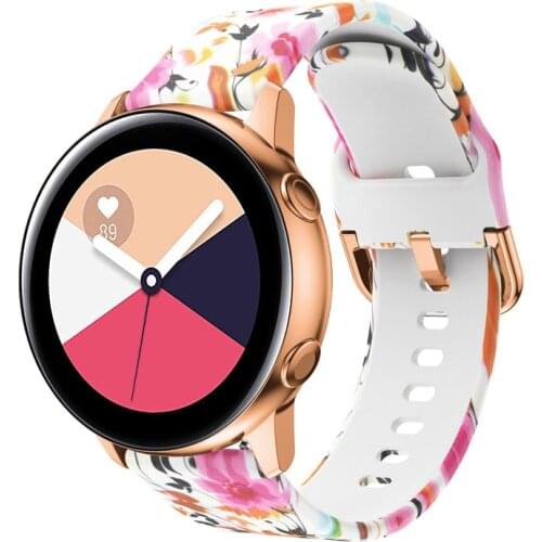 Silicone strap Compatible with Samsung watch 42mm/Active 2 42mm/Huawei watch 42mm /Huami Amazfit Replacement belt for 20mm band