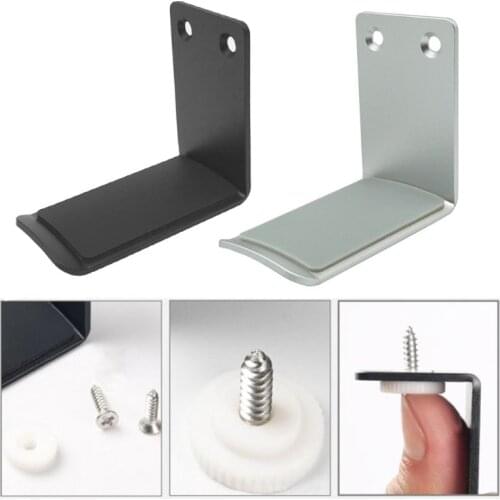 Aluminum Alloy Headphone Hanger Holder Wall Mount Headset Stand Earphone Rack Q1JC
