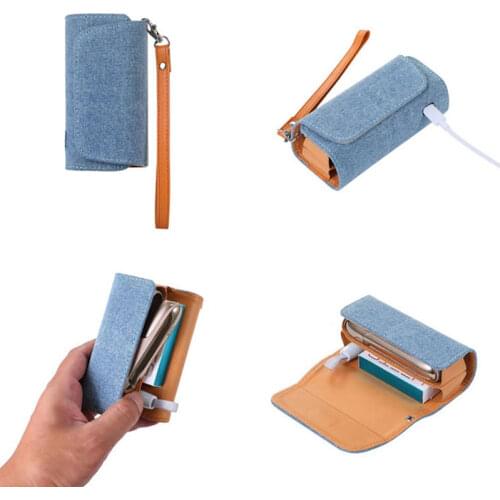 High Quality Fashion Flip For Iqos 3 Double Book Cover Case Pouch Bag Holder Cover Wallet Leather Case Protective Holder Cover