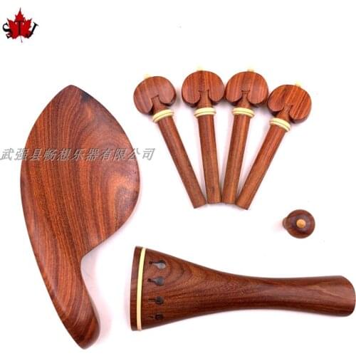 5sets violin fittings 4/4 Ebony wood #6460