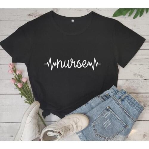 Funny Nurse Heartbeat graphic T-Shirt Nurse Gift shirts Funny Nurse Shirt aesthetic tee tops TX6054