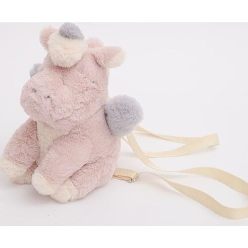 1PC 30CM Creative New Rainbow Unicorn Shoulder Bag Plush Toys Cute cartoon Unicorn children Backpack Kids Birthday Gifts