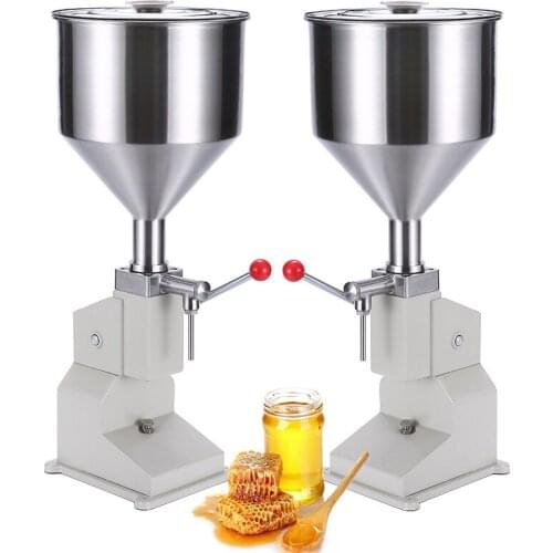 1pc Manual Filling Machine Vertical 5-50ml Quantitative Juice Filler Nail Polish Honey Liquid Paste Packaging Equipment