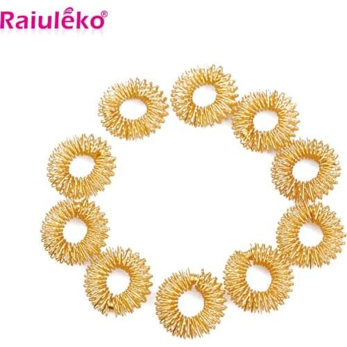 10Pcs/lots Finger Massage Ring Acupuncture Relaxation Relieve Stress Point Massager Health Care Hand Body Tools Health Equipment