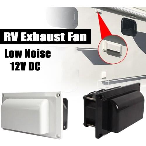 12V Caravan Side Air Vent Ventilation Black White Car Accessories for Camper Trailer Motorhome Boat Marine Yacht Exhaust Fan