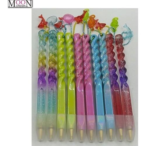 Diamond Painting Cross Stitch Point Drill Mosaic Tool Kits New Pen Colorful Ocean Pen With Chain Embroidery Accessories Wax