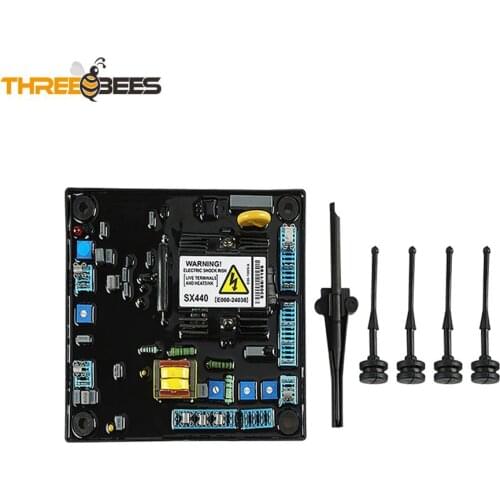 SX440 AVR Diesel generator automatic voltage regulator, excitation voltage regulator with screwdriver and rubber
