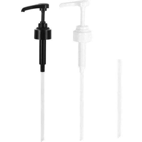 Sauce Syrup Bottle Pressing Pump Head With Replaceable Tubes Shampoo Shower Gel Lotion Detergent Soap Liquid Dispenser Kit