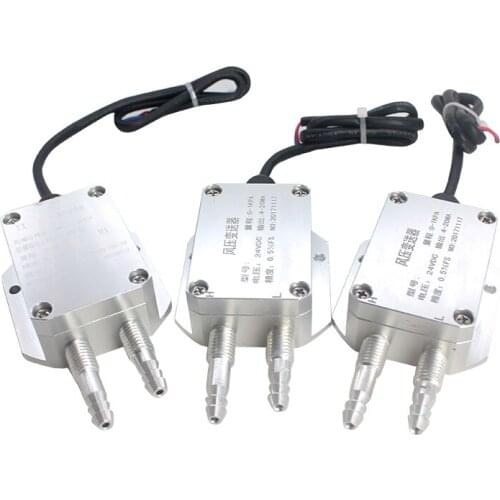 QDF70B Gas Differential Pressure Sensor Wind Micro Differential Pressure Transmitter,0-5V Output, DC24V Power