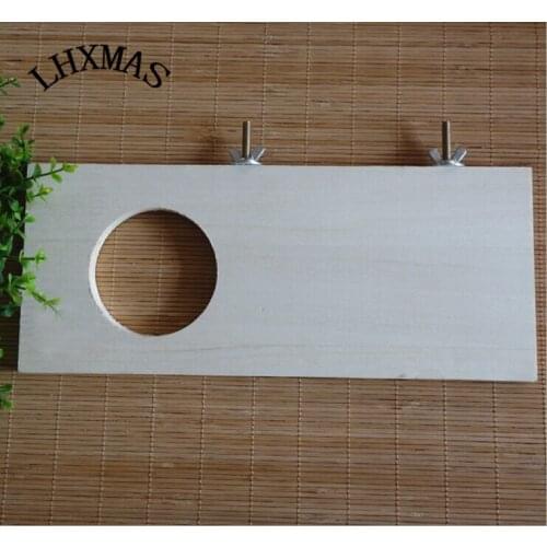 Wooden Small Animal Jumping Platform Hamster Toy Pet Standing Perches D220