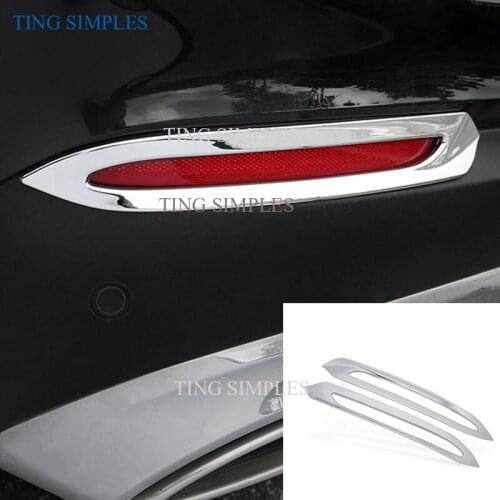 For Benz GLC X205 X253 2015-2018 ABS Chrome Rear Fog Light Cover Trim Car styling Accessories Interior Car Decor Car Trim 2pcs