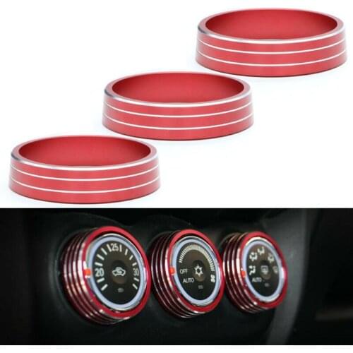 For Outlander Sport RVR 2013-2018 Covers Knob Ring ABS Plastic For Outlander Sport RVR 2013-2018 Red Set