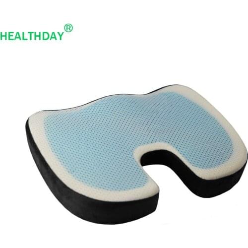 Travel Sciatica Pillow Coccyx Orthopedic Gel Memory Foam Seat Mat Office Car Cushion Pillow Reduce Coccygeal Pain Hip Pad 1PC