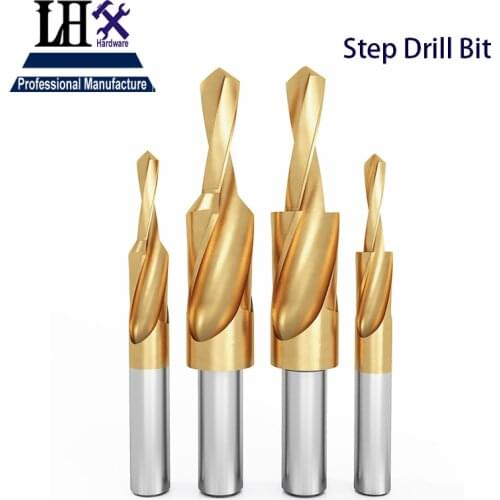 Two Stage Step Drill Bit Cobalt-containing Stainless Countersunk Head Screw Bit Twist Drill Step Countersink Drill YP355 Dd