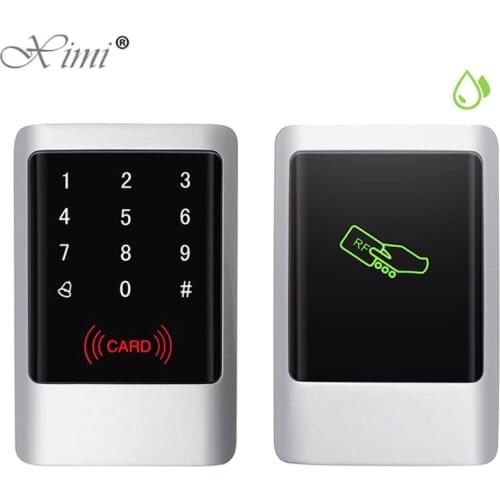 IP68 Password ID IC 125KHZ RFID Card Smart Card Access Control Waterproof Touch Metal Standalone Door Access Controller System
