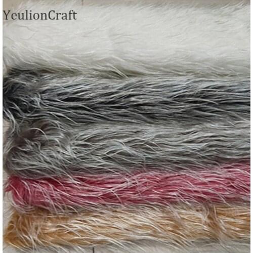 Chzimade 20x30/50x80cm Artificial Soft Plush Long Faux Fur Fabric For Women Coat Clothing Diy Sewing Crafts