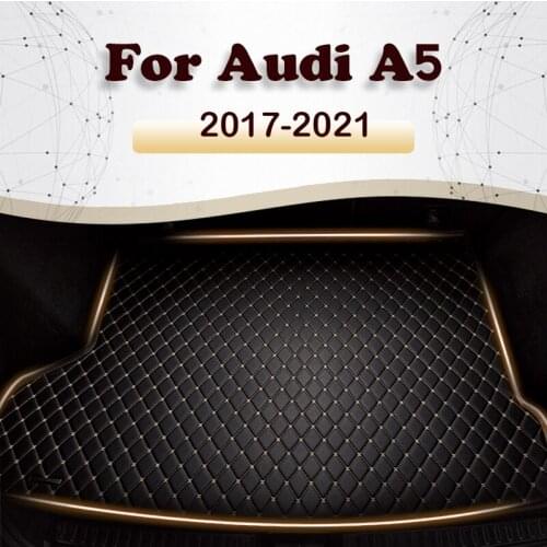 Car trunk mat for Audi A5 Sedan/Sportback Four doors 2017 2018 2019-2021 Cargo Liner Carpet Interior Parts Accessories Cover