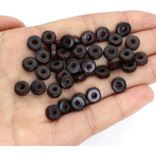 300pcs Round Spacer Wooden Beads Loose Beads for Jewelry Making Bracelet Accessories DIY Handmade Craft 8mm