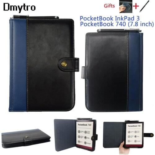 Magnet closured Cover Case for Pocketbook InkPad 3 and PocketBook 740 (7.8"-inch) eReader ebook PU Leather Book Flip Cover Case