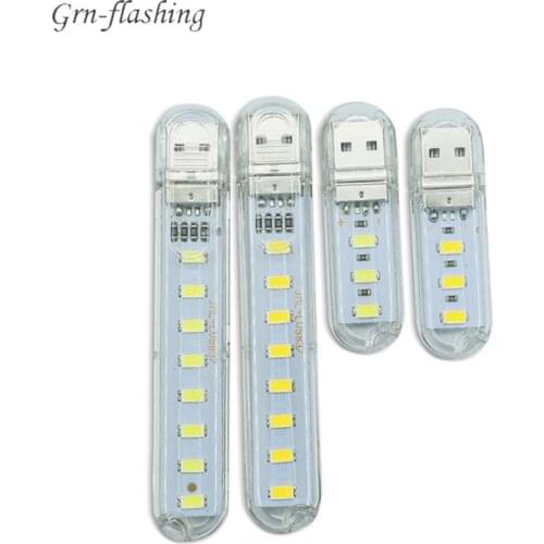 Mini Portable USB LED Light 5V SMD5730 Table Lamp Flashlight Night Light for Power Bank PC Laptop Book Light Hiking Camping Lamp