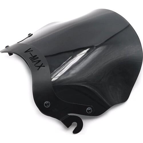 Motorcycle Front Glass Windshield WindScreen w/ Mount Bracket for Yamaha V-MAX VMAX 1200 VMAX1200 V-MAX1200 1985-2007