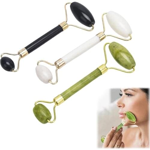 Natural Jade Facial Massage Roller Face Eye Skin Care Body Thin Anti-aging