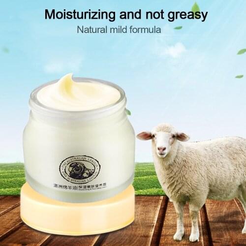 New Face Cream Collagen Facial Moisturizer Sheep Oil Cream Lanolin Skin Moisturizing Soothing Repair Hydrating Brightening Cream