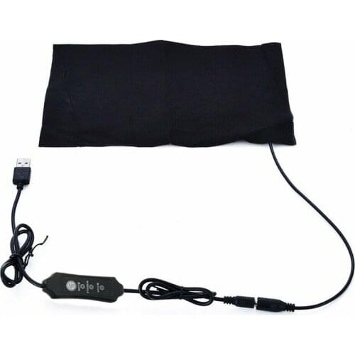 3 Modes Pet USB Electric Heating Pad Heater Home Bed Office Chair Warmer Mat Cat Do Winter Warming Pads Black 35x20CM