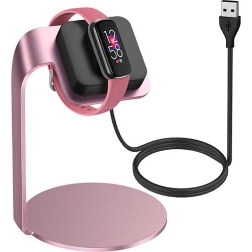Portable Charging Stand USB Charging Cable Holder Cradle for Fitbit Luxe Watch Changing Dock