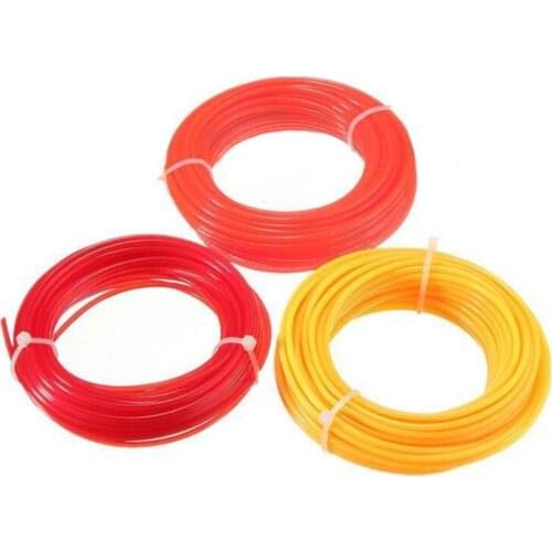 Practical 15m Strimmer Line Nylon Cord Wire String Grass Trimmer Line For Grass Cutter Garden Tool Part