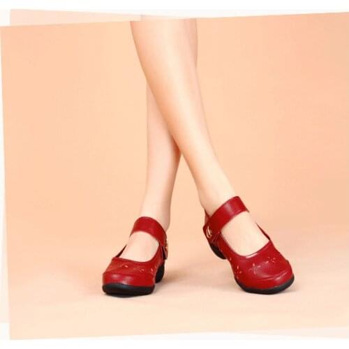 Modern Square Fitness Jazz Dancing Shoes For Womens High Stilettos Sneakers Ladies Aerobics Shoes Dance Shoe Breathable Soft