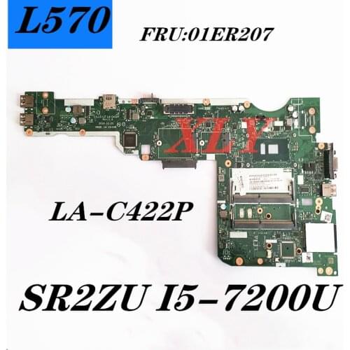 SR2ZU I5-7200U FOR Lenovo Thinkpad L570 laptop motherboard LA-C422P FRU:01YR207 configuration integrated graphics card complete