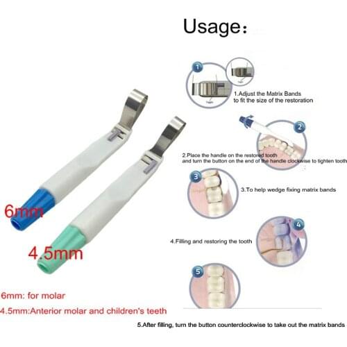 Dental Sectional Matrix Ring System Roll Type Dental Matrix Tape Band Dentistry Materials