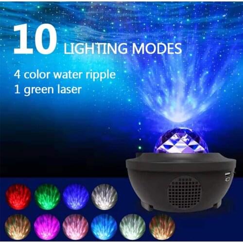 LED Galaxy Projector Lamp Night Lights with Bluetooth Voice Music Player Star Projection Lamp As Childrens Gifts For Home