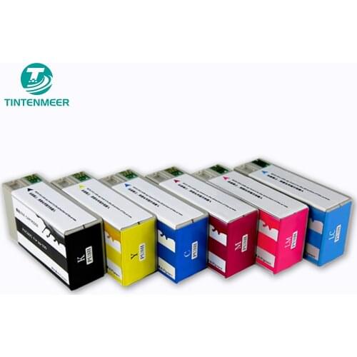 TINTENMEER pigment ink cartridge PJIC1 to PJIC6 compatible for epson P100 PP50 PP 100 PP 50 CD printing printer TEMP