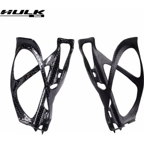Bike Water Bottle Holder Black Portable Ultralight Race Lite Full Carbon Fiber Water Bottle Cage Retainer Accessories 18G /74mm