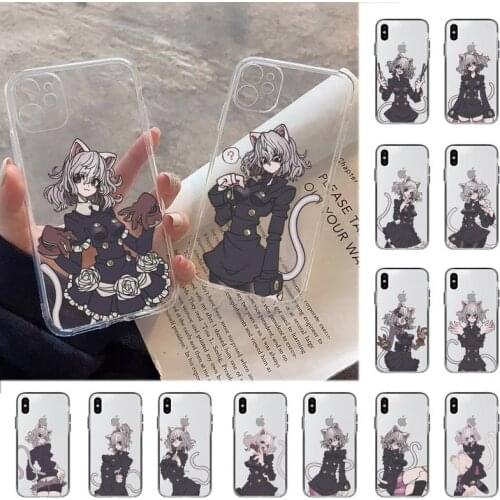 YNDFCNB Anime Hunter x Hunters Neferpitou cat Phone Case for iPhone 11 12 pro XS MAX 8 7 6 6S Plus X 5S SE 2020 XR cover
