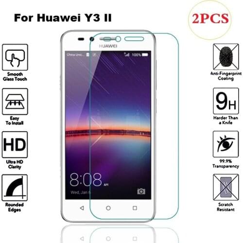 Tempered Glass For Huawei Y3 II Screen Protector Film Protective Glass For Huawei Y3 II Y3II Lua-L21 Lua-U22 Lua L21 U22