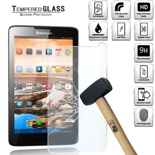 Tablet Tempered Glass Screen Protector Cover for Lenovo Tab A7-30 A3300 7.0 Incn HD Anti-Screen Breakage Tempered Film