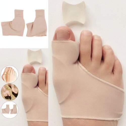1 Pair Bunion Corrector Gel Pad Stretch Nylon Hallux Valgus Protector Guard Toe Separator Orthopedic Feet Care Protector