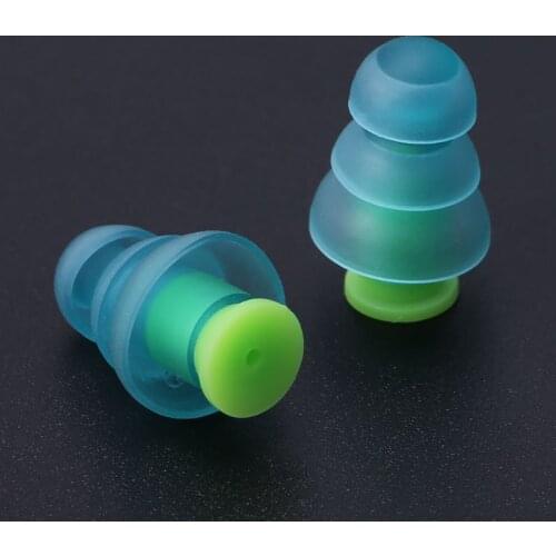 1 Pair Silicone Earplugs Noise Cancelling Reusable Ear Plugs Hearing Protection 32CB