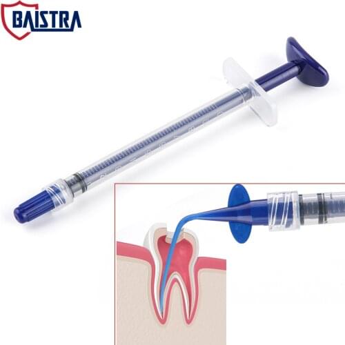 1pc Dental Endo Irrigation Syringe Injection 1ml Blue