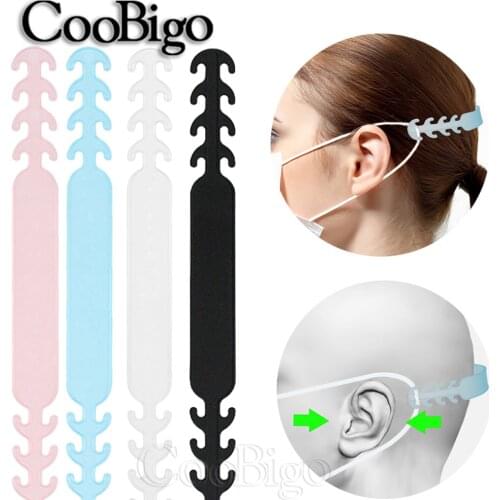 10Pcs Masks Strap Extender Rest Ear Rope Grips Hook Clip Belt Mask Extension Buckle Holder Relieve Wearing Pain Adjustable