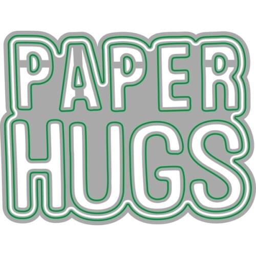 2021 AliliArts Metal Cutting Dies PAPER HUGS diy Scrapbooking Photo Album Decorative Embossing PaperCard Crafts Die