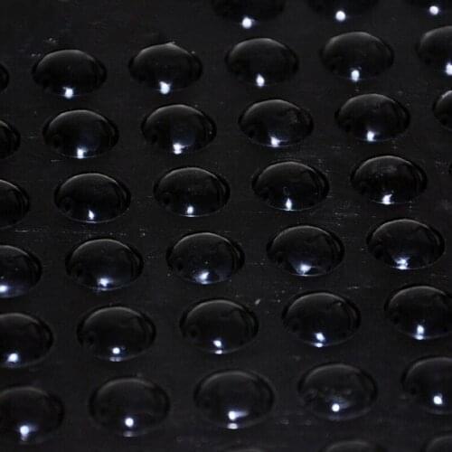 500PCS 8*2mm Self Adhesive Soft Clear Black Anti Slip Rounded Bumpers Silicone Rubber Feet Pads Sticky Silicone Shock Absorber
