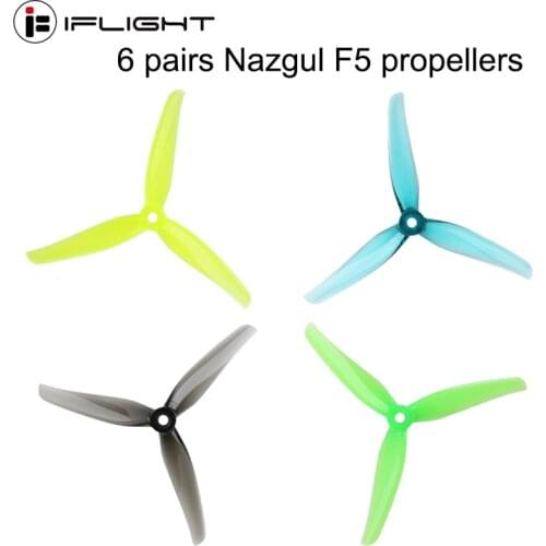 6pairs iFlight Nazgul 5140 5 inch 3 blade / tri-blade propeller compatible XING-E 2207 motor for FPV Racing Drone part
