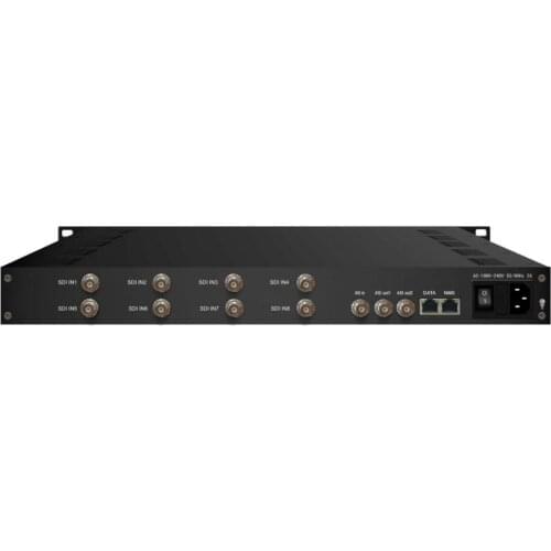 8*HD-sdi to H.264 MPEG4 IP UDP SPTS MPTS ASI Encoder for DVB broadcast Application